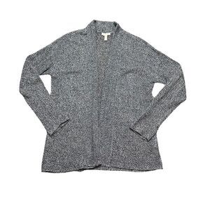 NWOT Eileen Fisher Organic Linen Cord Cardigan Gray Size XS